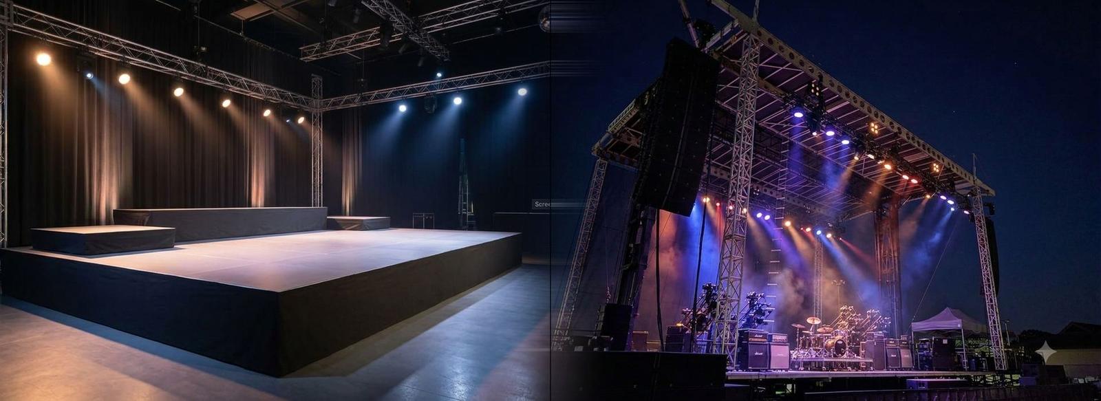 Professional concert stage